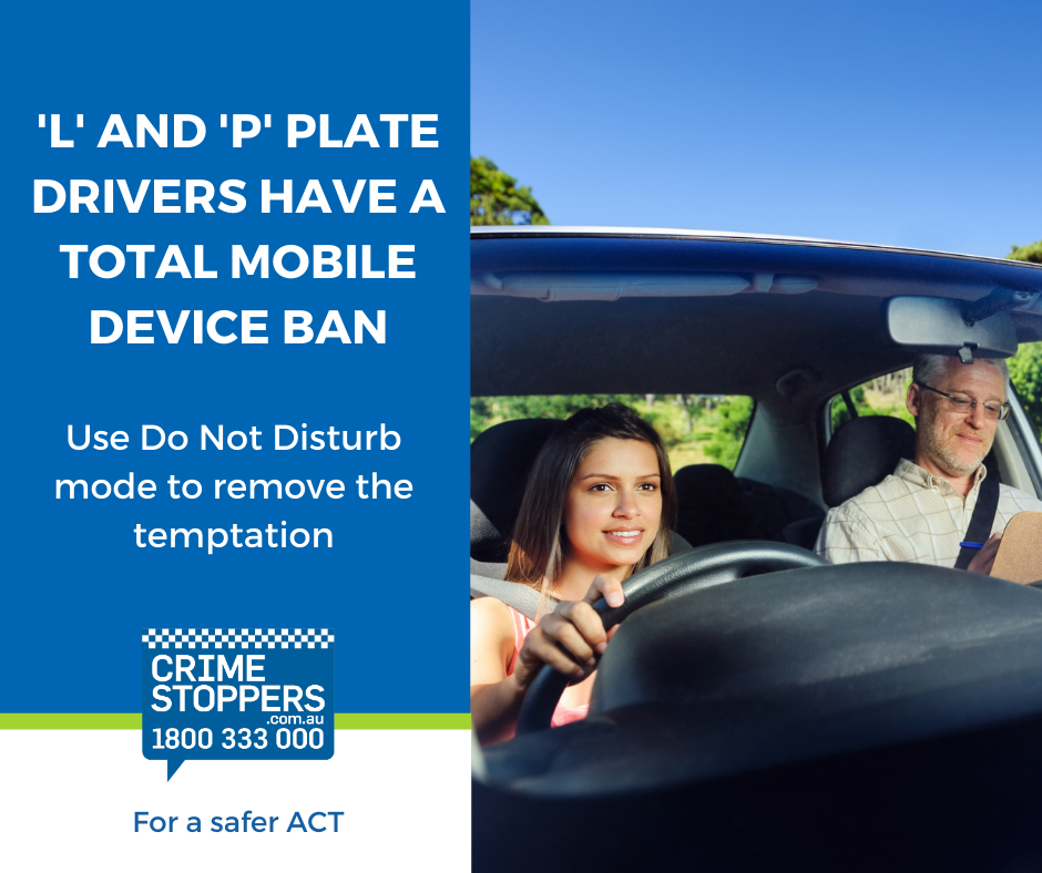 Total mobile device ban for L and P plate drivers