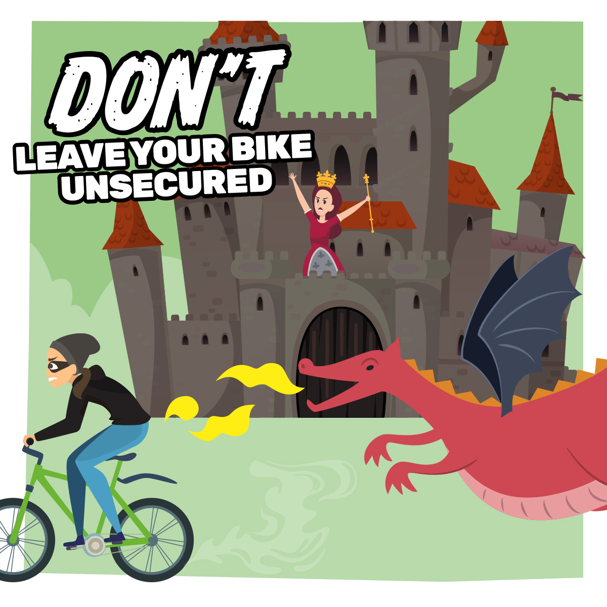 Don’t leave your bike unsecured