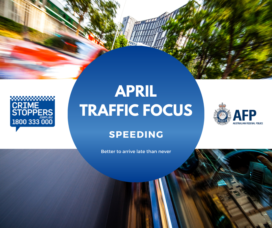 ACT Policing April Traffic Focus – Speeding
