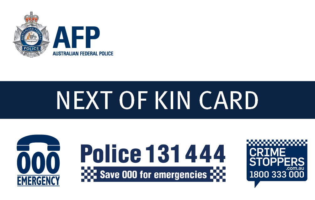 Next of Kin Cards