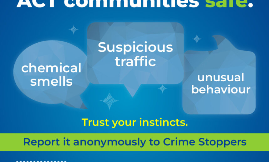 Suspicious traffic, chemical smells, or unusual behaviour could indicate drug activity