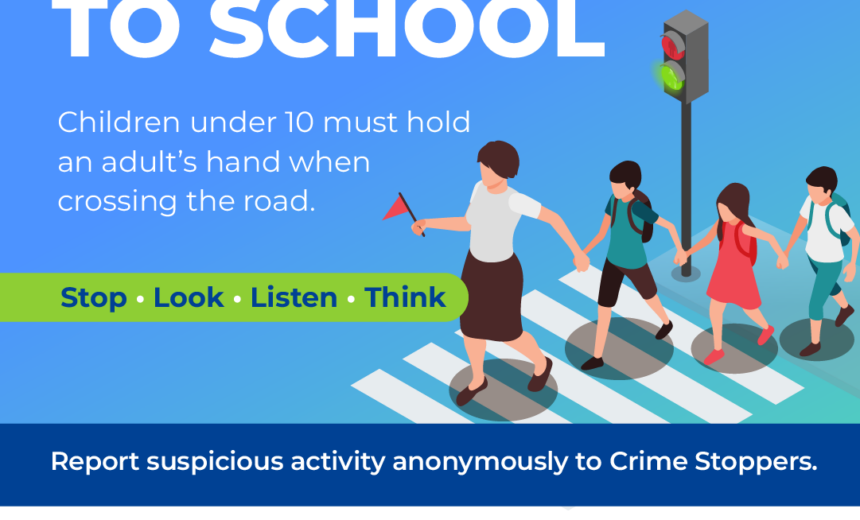 Today is National Walk Safely to School Day