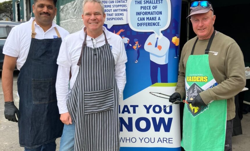Crime Stoppers ACT Fundraising BBQ at Bunnings Belconnen